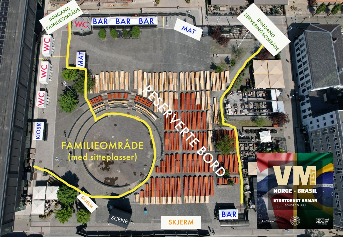 Kart over området