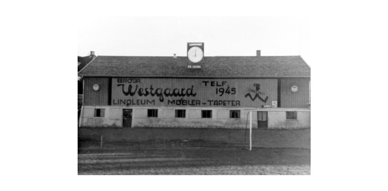 HamKams klubbhus. Bildet er tatt i perioden 1945-1950. Fotograf ukjent