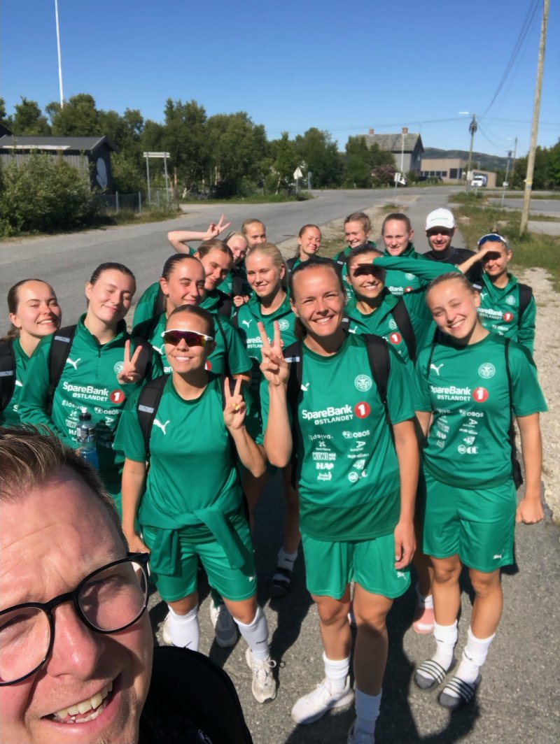 Klare for trening etter ankomst Lakselv 30.juni 2023