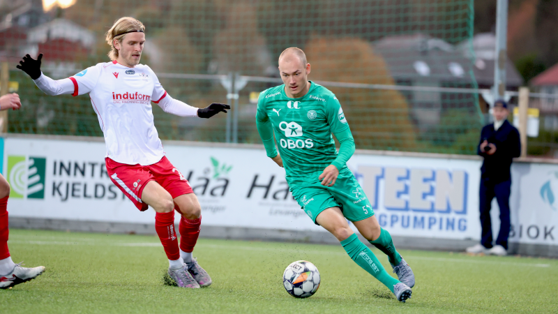 Anton Ekeroth i aksjon mot Levanger